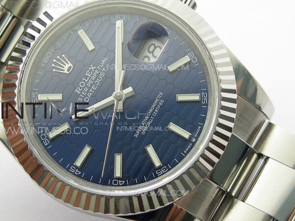 DateJust 41 126334 SS GMF 1:1 Best Edition Blue Fluted Dial on Oyster Bracelet – Bild 5