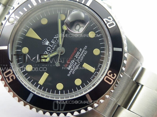 Vintage Submariner 1680 SS B12 Best Edition Black Dial on SS Bracelet A2836 (Style2) – Bild 4