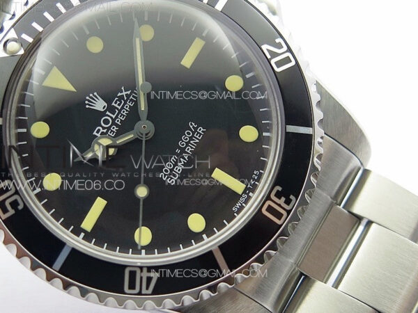 Vintage Submariner 1680 No Date SS JKF Best Edition Black Dial on SS Bracelet (Style1)A2836 – Bild 5