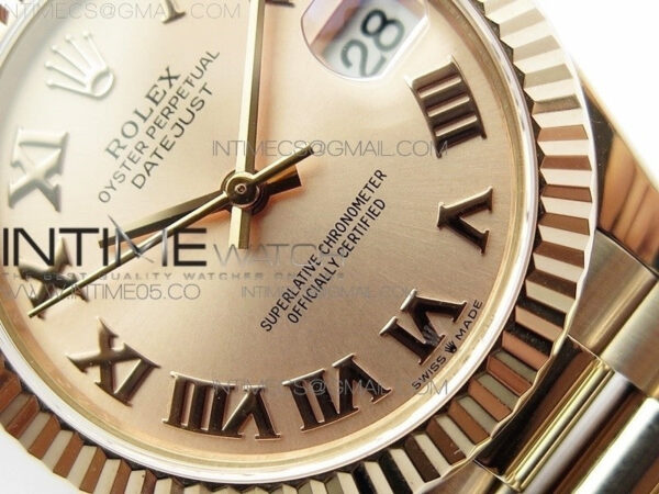 Datejust 31mm 278275 RG BP Best Edition RG Roman Markers Dial on RG President Bracelet – Bild 4