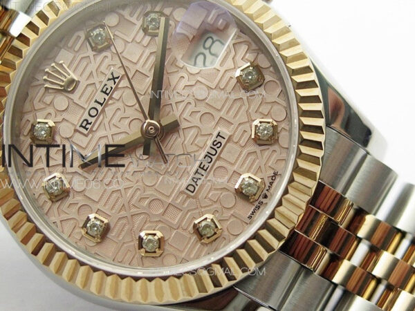 DateJust 31mm 178271 SS/RG APSF Best Edition RG Jubilee Dial Crystal Markers on Jubilee Bracelet A2824 – Bild 6