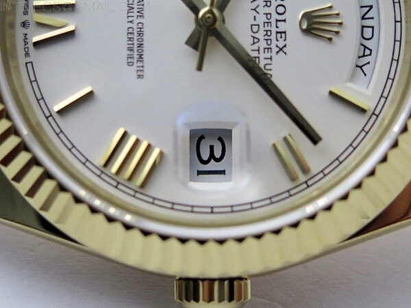 Day Date 40mm 228238 Gain Weight YG/tungsten APSF 1:1 Best Edition White Dial Roman Markers on YG President Bracelet A2836 – Bild 5
