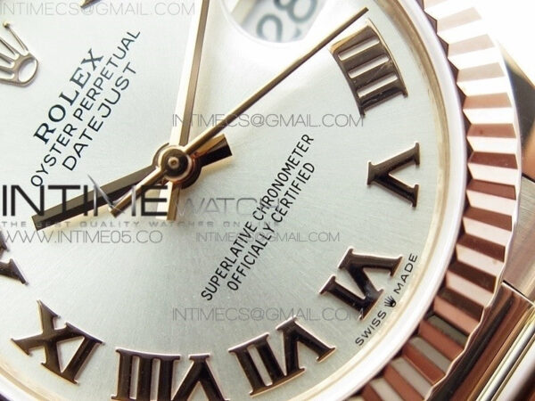 Datejust 31mm 278275 RG BP Best Edition Silver Roman Markers Dial on RG President Bracelet – Bild 5