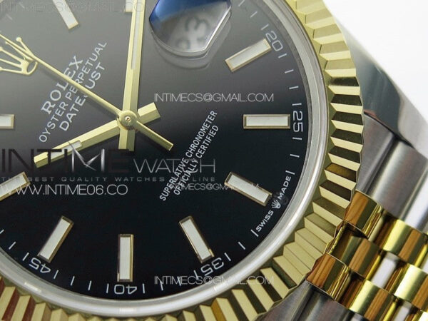 DateJust 41MM 126334 SS/YG APSF 1:1 Best Edition Black Dial Sticks Markers on SS Jubilee Bracelet A3235 – Bild 5