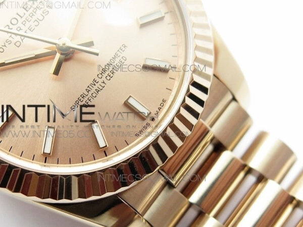 Datejust 31mm 278275 RG BP Best Edition RG Sticks Markers Dial on RG President Bracelet – Bild 6