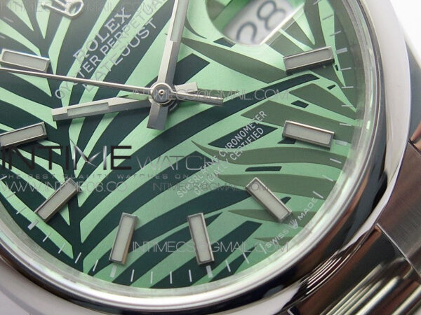 DateJust 36 SS 126200 BP 1:1 Best Edition New Green Dial on Oyster Bracelet – Bild 5