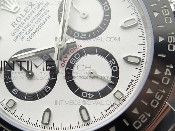 Daytona 116500 VRF 1:1 Best Edition White Dial on SS Bracelet A7750 V2 – Bild 5