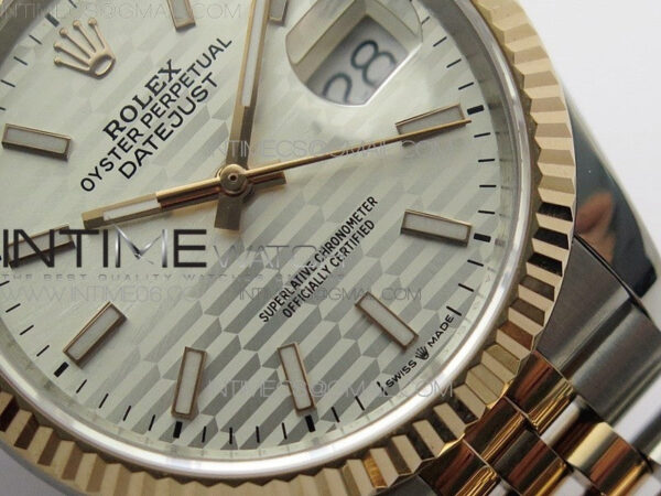 DateJust 36 SS/RG 126231 BP 1:1 Best Edition Silevr Dial on Oyster Bracelet – Bild 5