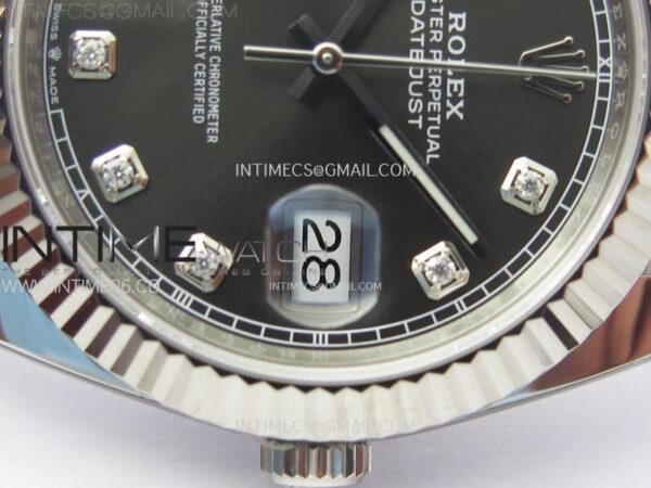 DateJust 41 126334 904L Steel NTF 1:1 Best Edition Gray Dial Crystals Makers on Jubilee Bracelet VR3235 – Bild 5