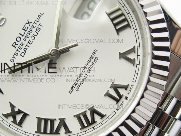 DateJust 41 126334 SS BP 1:1 Best Edition New Version White Roman Markers Dial on Jubilee Bracelet – Bild 4