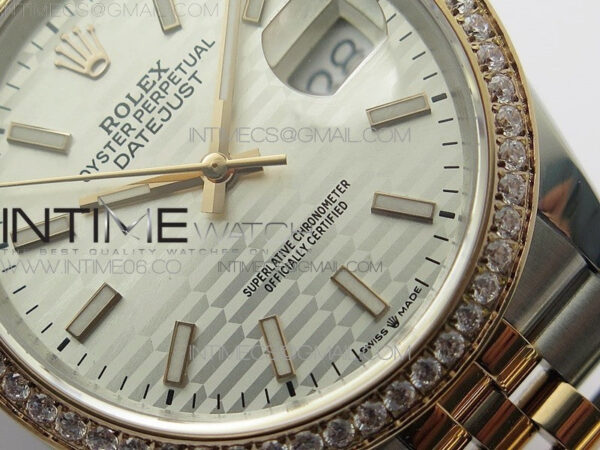 DateJust 36 SS/RG 126281 BP 1:1 Best Edition Silver Dial on Jubilee Bracelet – Bild 5