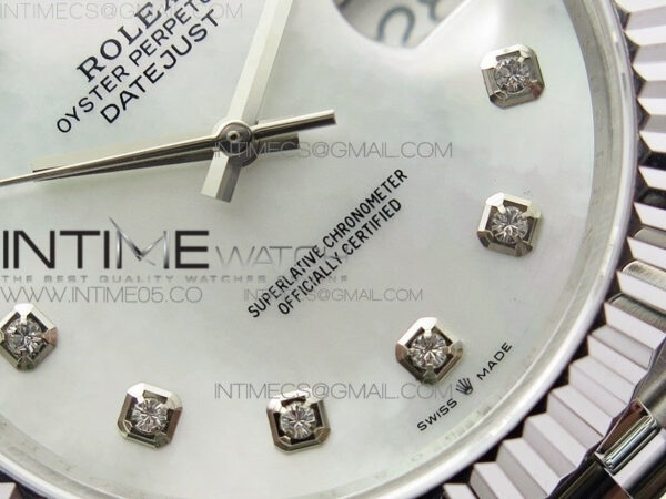 DateJust 41 126334 SS BP 1:1 Best Edition New Version White MOP Crystals Markers Dial on Jubilee Bracelet – Bild 5