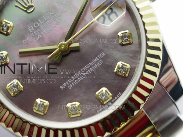 Datejust 31mm 278273 SS/YG BP Best Edition Black MOP Diamonds Markers Dial on SS/YG Oyster Bracelet – Bild 5