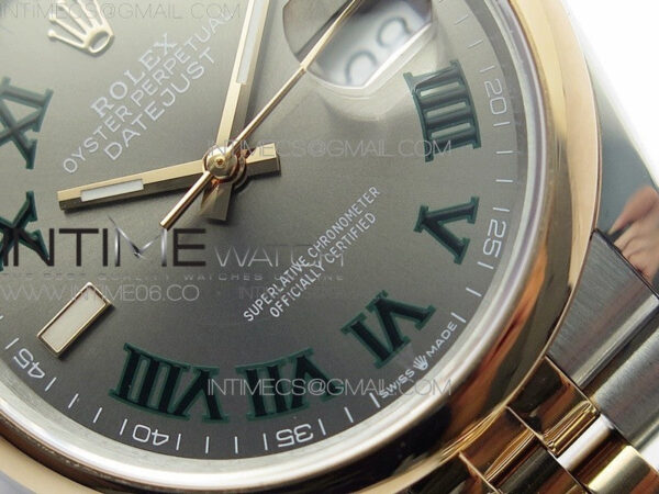 DateJust 36 SS/RG 126201 BP 1:1 Best Edition Gray Dial on Jubilee Bracelet – Bild 5