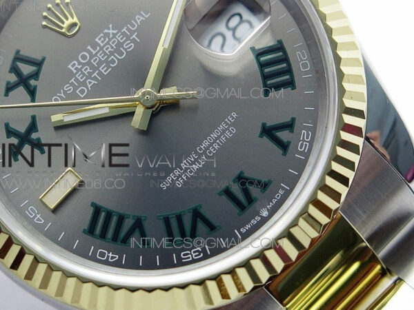 DateJust 36 SS/YG 126233 JDF 1:1 Best Edition Gray Dial on Oyster Bracelet – Bild 4