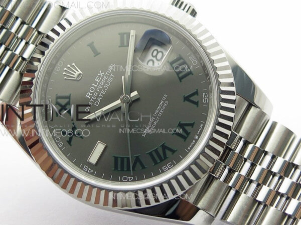 DateJust 41 126334 NTF 1:1 Best Edition 904L Steel Gray Roman Dial on Jubilee Bracelet VR3235 – Bild 5