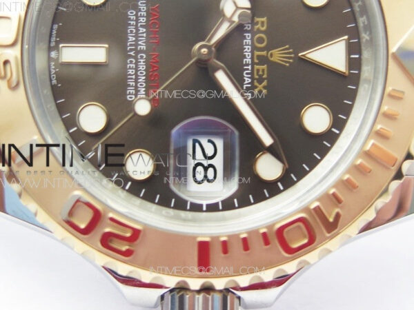 Yacht-Master 126621 904L/RG Clean 1:1 Best Edition Brown Dial On 904L/RG Bracelet VR3235 – Bild 5