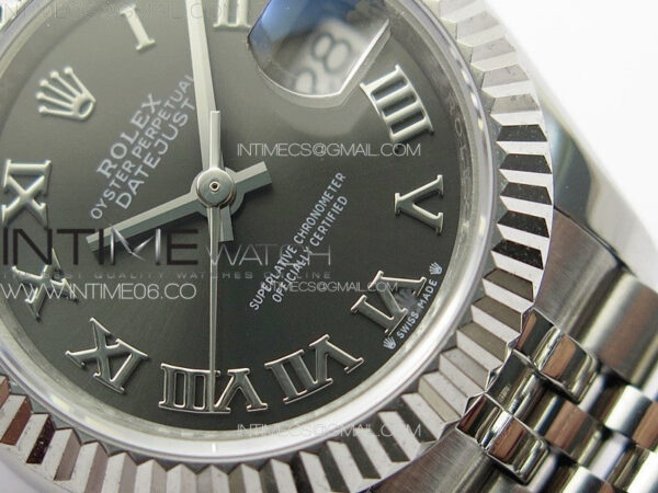 Datejust 28mm 279179 SS APSF Best Edition Gray Dial Roman Markers on SS Jubilee Bracelet NH05 – Bild 5