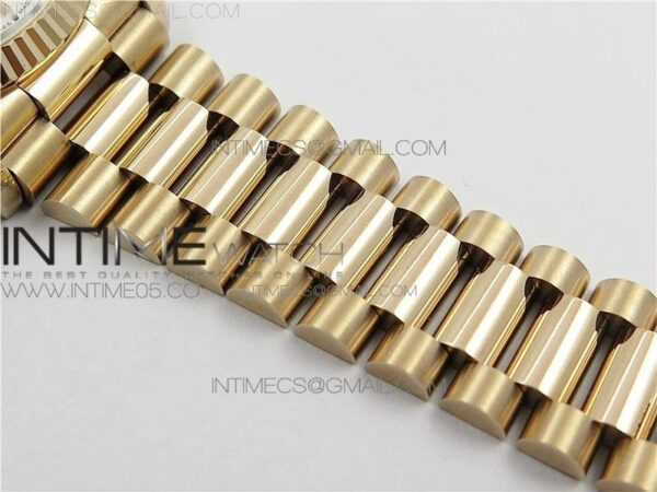Day-Date 36 128239 RG BP Best Edition Pink Gold Crystal Markers Dial on RG President Bracelet – Bild 5