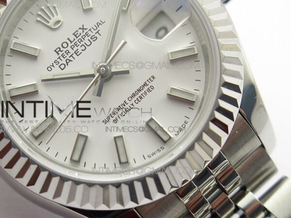 Datejust 28mm 279174 SS BP Best Edition White Sticks Markers Dial on SS Jubilee Bracelet ETA2671 – Bild 7