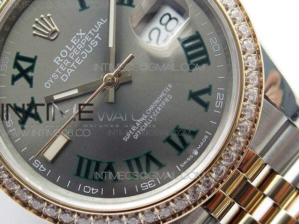 DateJust 36 SS/RG 126281 BP 1:1 Best Edition Gray Dial on Jubilee Bracelet – Bild 5