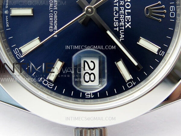 DateJust 41 126300 904L SS VSF 1:1 Best Edition Blue Dial on Jubilee Bracelet VS3235 – Bild 5