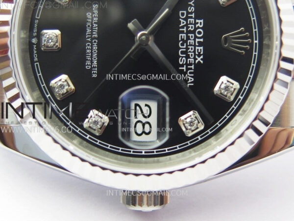 DateJust 36 SS 126234 VSF 1:1 Best Edition 904L Steel Black Dial Diamonds Markers on Jubilee Bracelet VS3235 – Bild 5