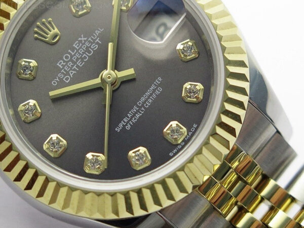 Datejust 28mm 279173 SS/YG BP Best Edition Gray Crystals Markers Dial on SS/YG Jubilee Bracelet ETA2671 – Bild 5