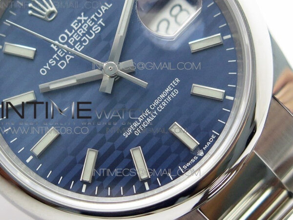 DateJust 36 SS 126200 BP 1:1 Best Edition New Blue Dial on Oyster Bracelet – Bild 5