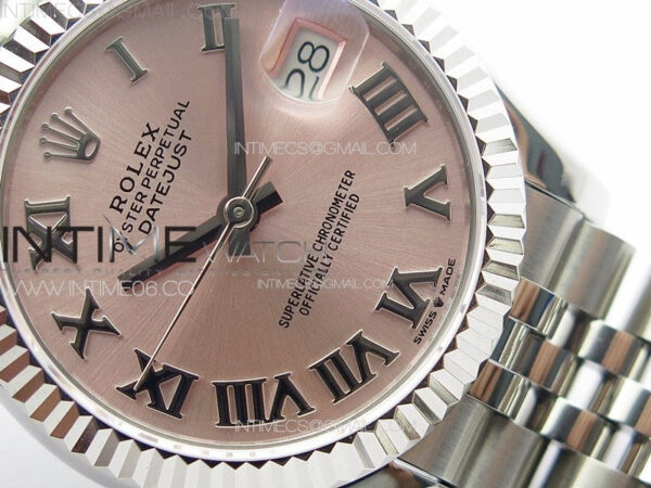 DateJust 31mm 178271 SS APSF Best Edition Pink Dial Roman Markers on Jubilee Bracelet A2824 – Bild 5