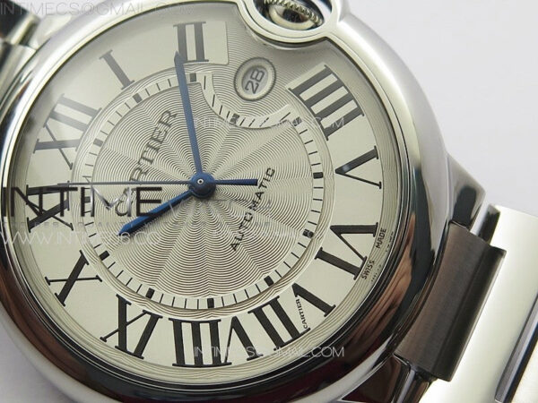 Ballon Bleu 42mm SS K3F 1:1 Best Edition White Texture Dial on SS Bracelet A2824 – Bild 5