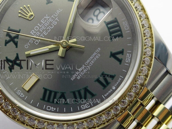 DateJust 36 SS/YG 126283 JDF 1:1 Best Edition Gray Dial on Jubilee Bracelet – Bild 5