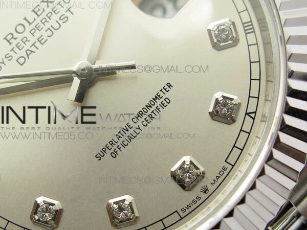 DateJust 41 126334 SS BP 1:1 Best Edition New Version Silver Crystals Markers Dial on Jubilee Bracelet – Bild 5