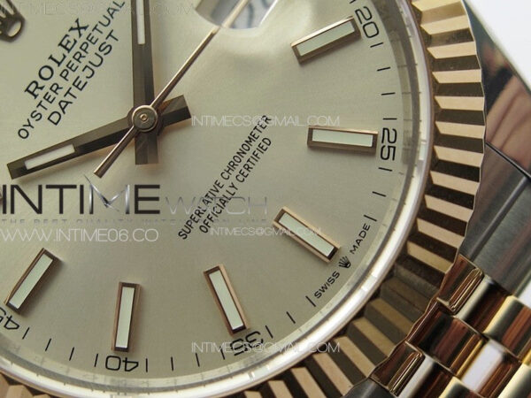 DateJust 41 126331 904L SS/RG GMF 1:1 Best Edition Silver Dial on Jubilee Bracelet VR3235 – Bild 4