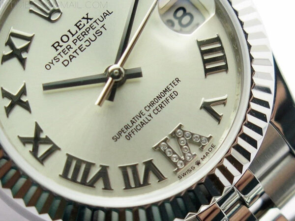 Datejust 31mm 278271 SS BP Best Edition Silver Roman Markers @6 Crystal Dial on Jubilee Bracelet – Bild 4