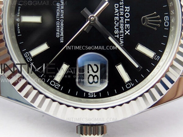 DateJust 41mm 126334 904 SS ARF 1:1 Best Edition Black Dial Sticks Markers on Jubilee Bracelet SH3235 – Bild 5
