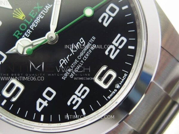 Air-King 126900 40mm 904L SS GMF 1:1 Best Edition Black Dial on 904L SS Bracelet – Bild 5