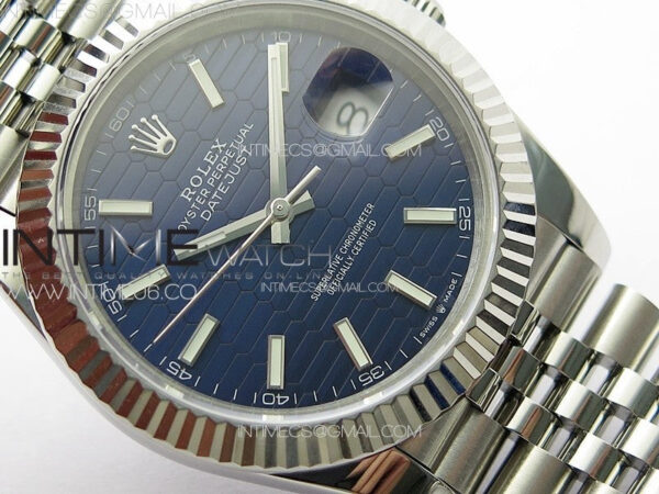 DateJust 41 126334 SS GMF 1:1 Best Edition Blue Fluted Dial on Jubilee Bracelet – Bild 5