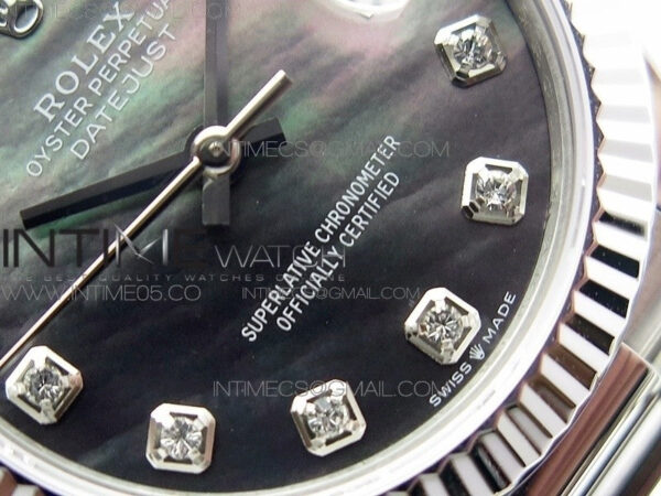 Datejust 31mm 278275 SS BP Best Edition Gray MOP Crystals Markers Dial on SS President Bracelet – Bild 5