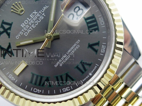 DateJust 36 SS/YG 126233 JDF 1:1 Best Edition Gray Dial on Jubilee Bracelet – Bild 5