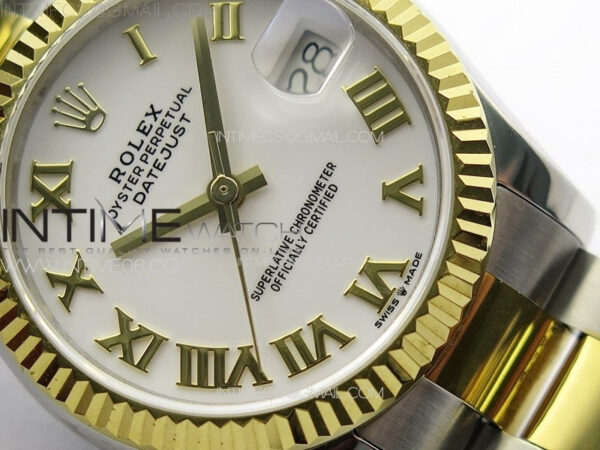 DateJust 31mm 178271 SS/YG APSF Best Edition White Dial Roman Markers on Oyster Bracelet A2824 – Bild 5