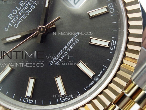 DateJust 41 126331 904L SS/RG GMF 1:1 Best Edition Gray Dial On Jubilee Bracelet VR3235 – Bild 5