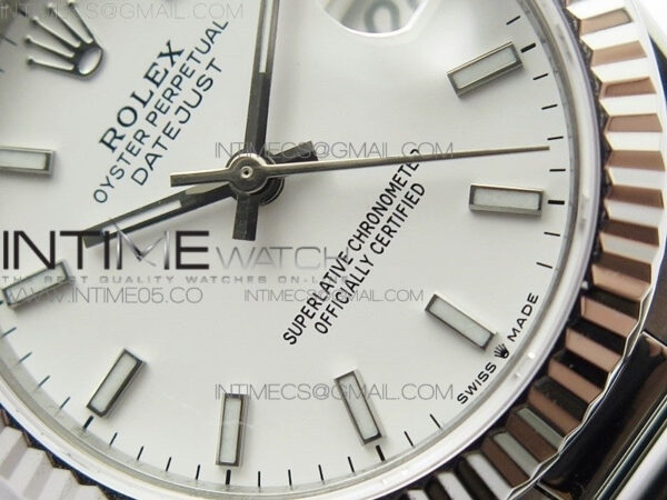 Datejust 31mm 278275 SS BP Best Edition White Stick Markers Dial on SS President Bracelet – Bild 4