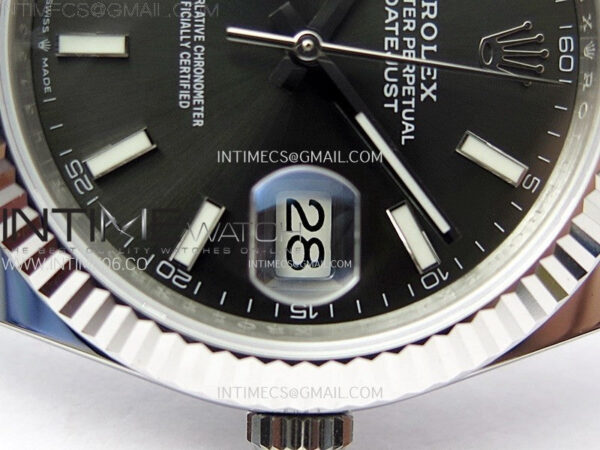 DateJust 41mm 126334 904 SS ARF 1:1 Best Edition Rhodium Dial Sticks Markers on Jubilee Bracelet SH3235 – Bild 5