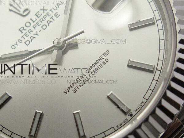 Day-Date 40mm 228239 BP New Dial Version 904 SS Silver Stick Markers Dial on SS President Bracelet A2836 – Bild 5