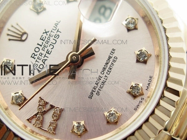 DateJust 28mm RG Bezel BP Best Edition RG Dial on RG Bracelet ETA2671 – Bild 5