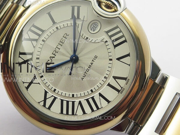 Ballon Bleu 42mm SS/RG K3F 1:1 Best Edition White Texture Dial on SS Bracelet A2824 – Bild 5