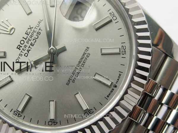 DateJust 41MM 126334 SS APSF 1:1 Best Edition Silver Dial on SS Jubilee Bracelet SA3235 – Bild 5