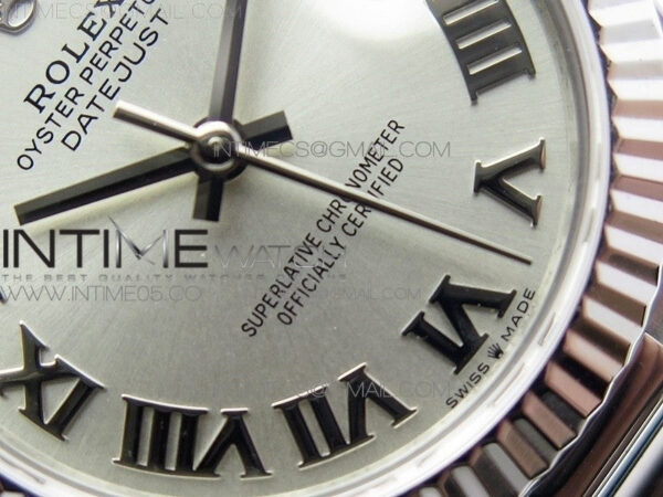 Datejust 31mm 278275 SS BP Best Edition Silver Roman Markers Dial on SS President Bracelet – Bild 5