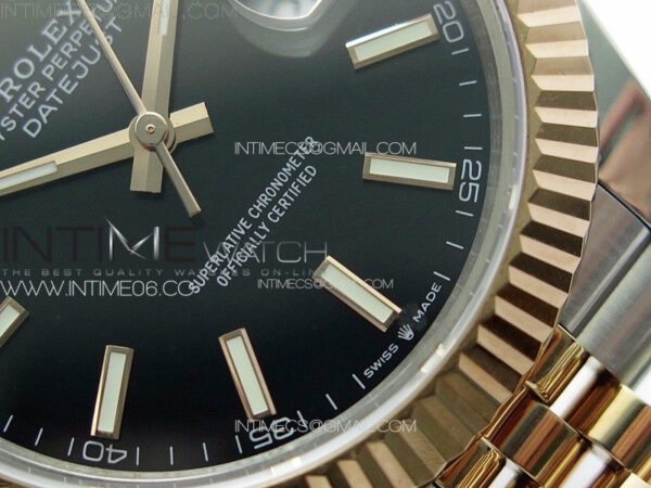 DateJust 41 126331 904L SS/RG GMF 1:1 Best Edition Black Dial On Jubilee Bracelet VR3235 – Bild 5
